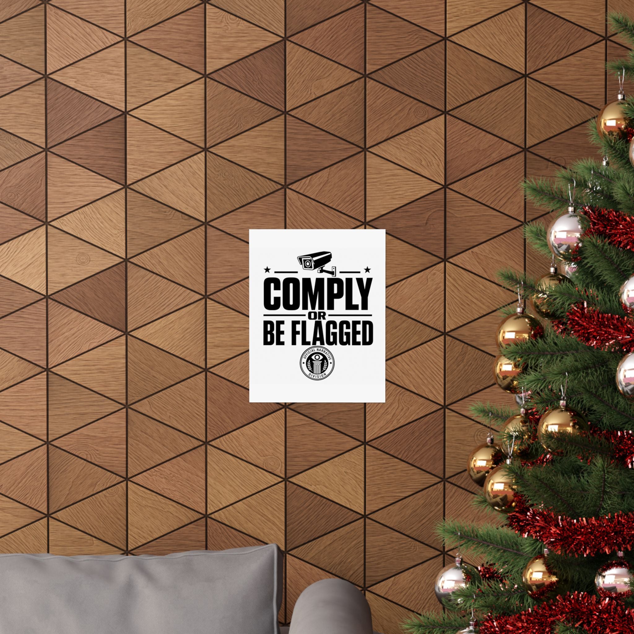 COMPLY OR BE FLAGGED - Official Narrative Div Poster