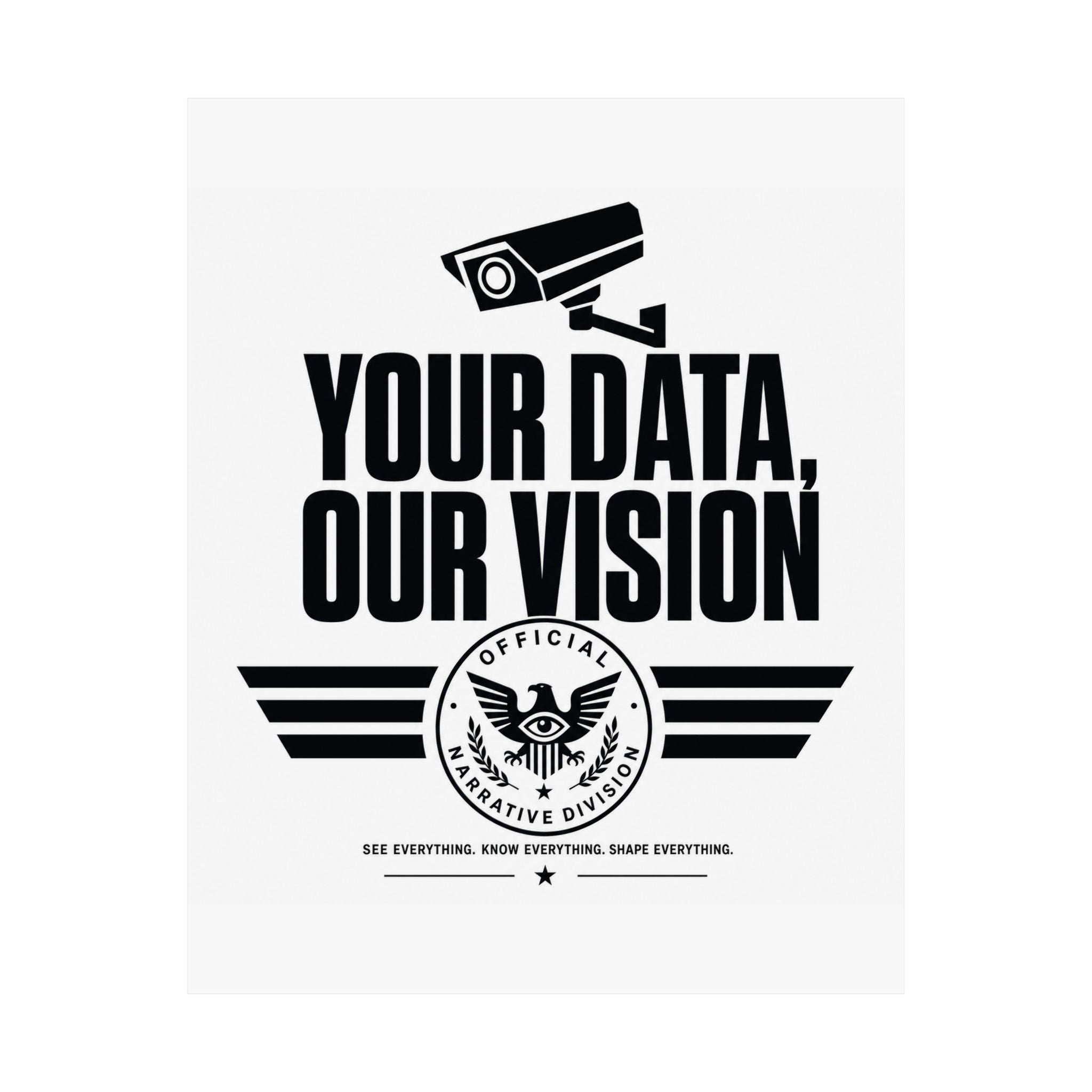 YOUR DATA, OUR VISION - Official Narrative Div Poster