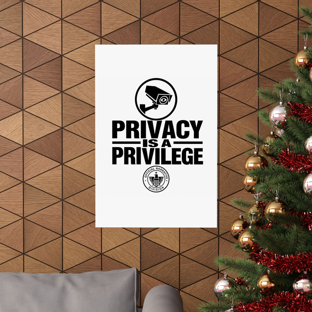 PRIVACY IS A PRIVILEGE - Official Narrative Div Poster