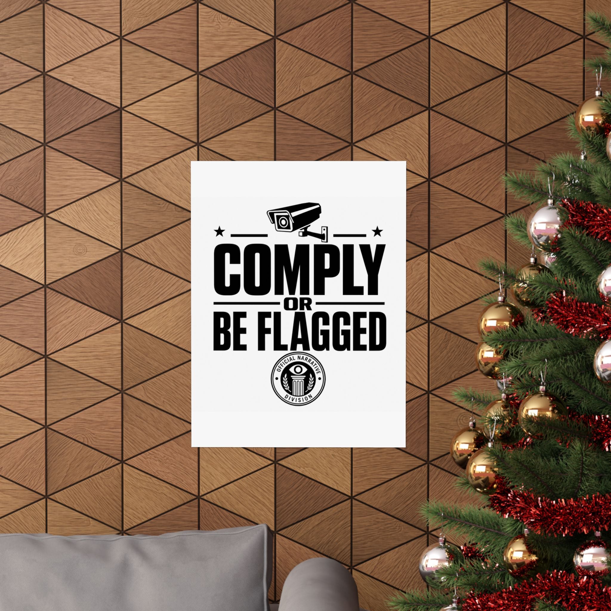 COMPLY OR BE FLAGGED - Official Narrative Div Poster