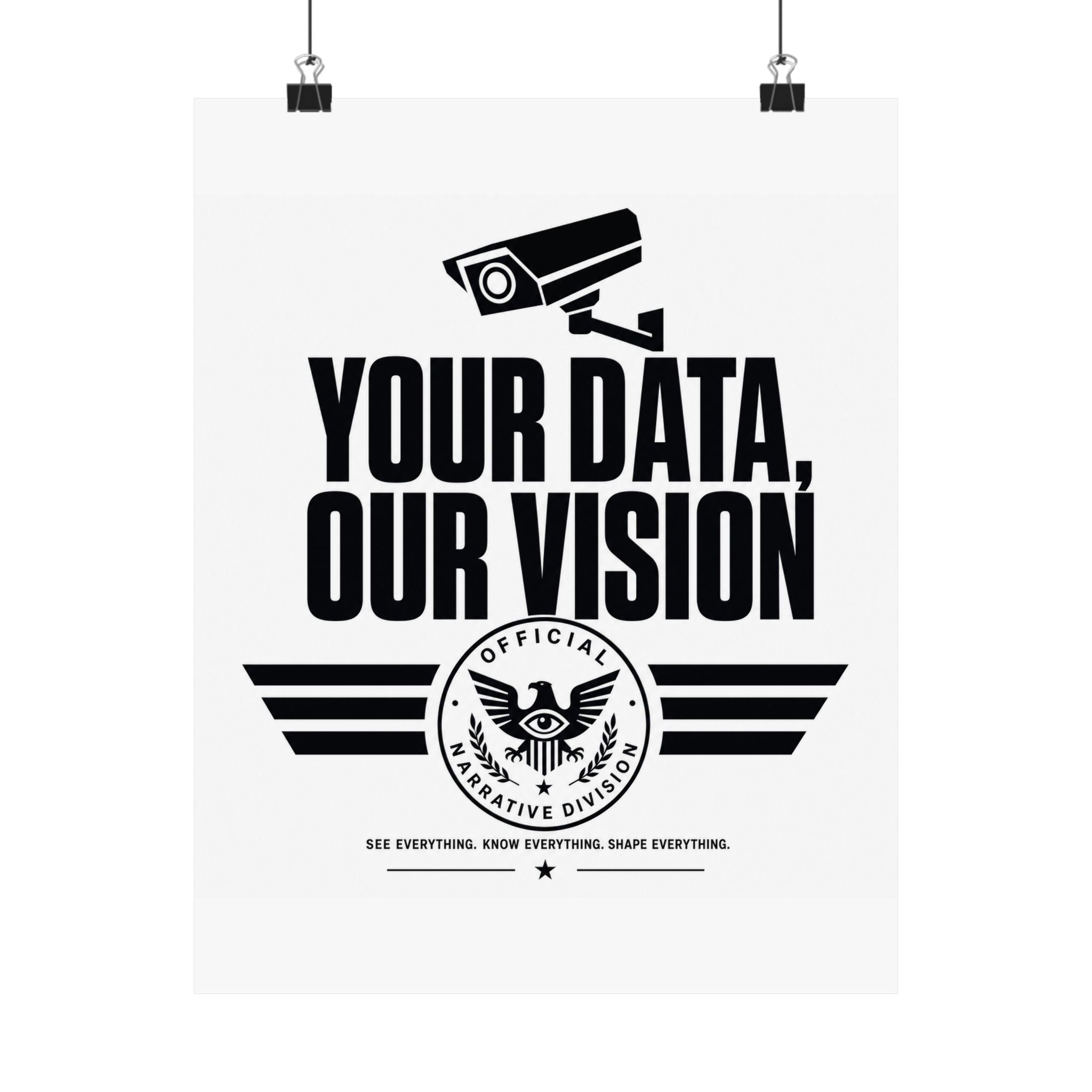 YOUR DATA, OUR VISION - Official Narrative Div Poster