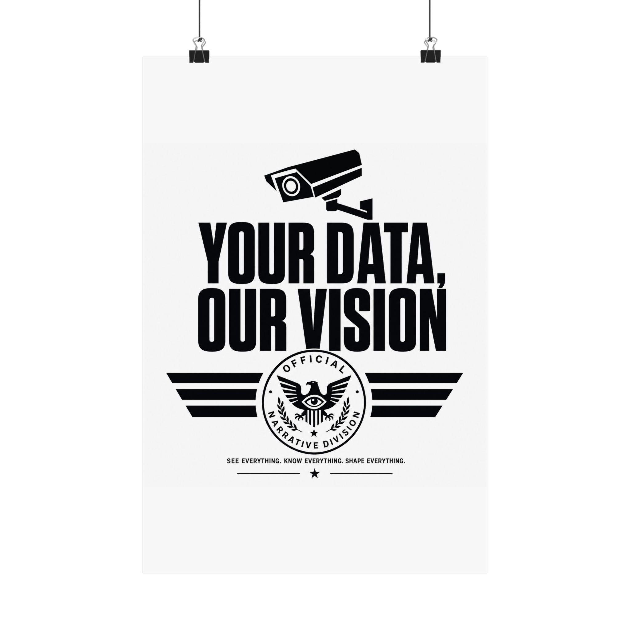 YOUR DATA, OUR VISION - Official Narrative Div Poster