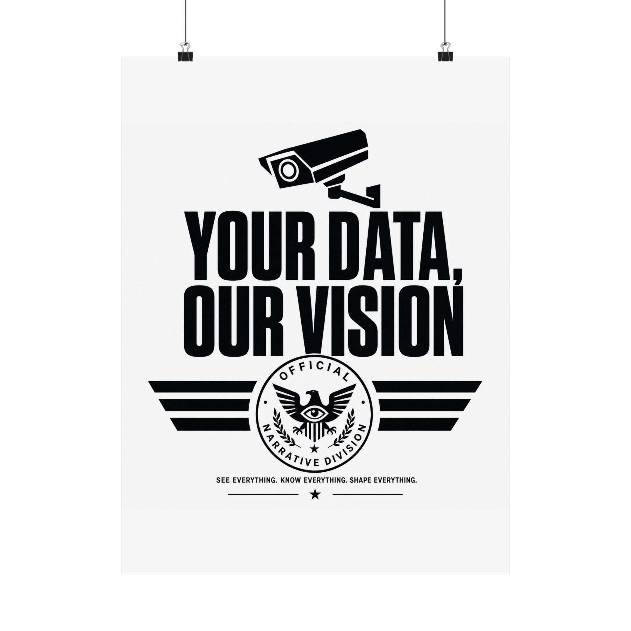 YOUR DATA, OUR VISION - Official Narrative Div Poster