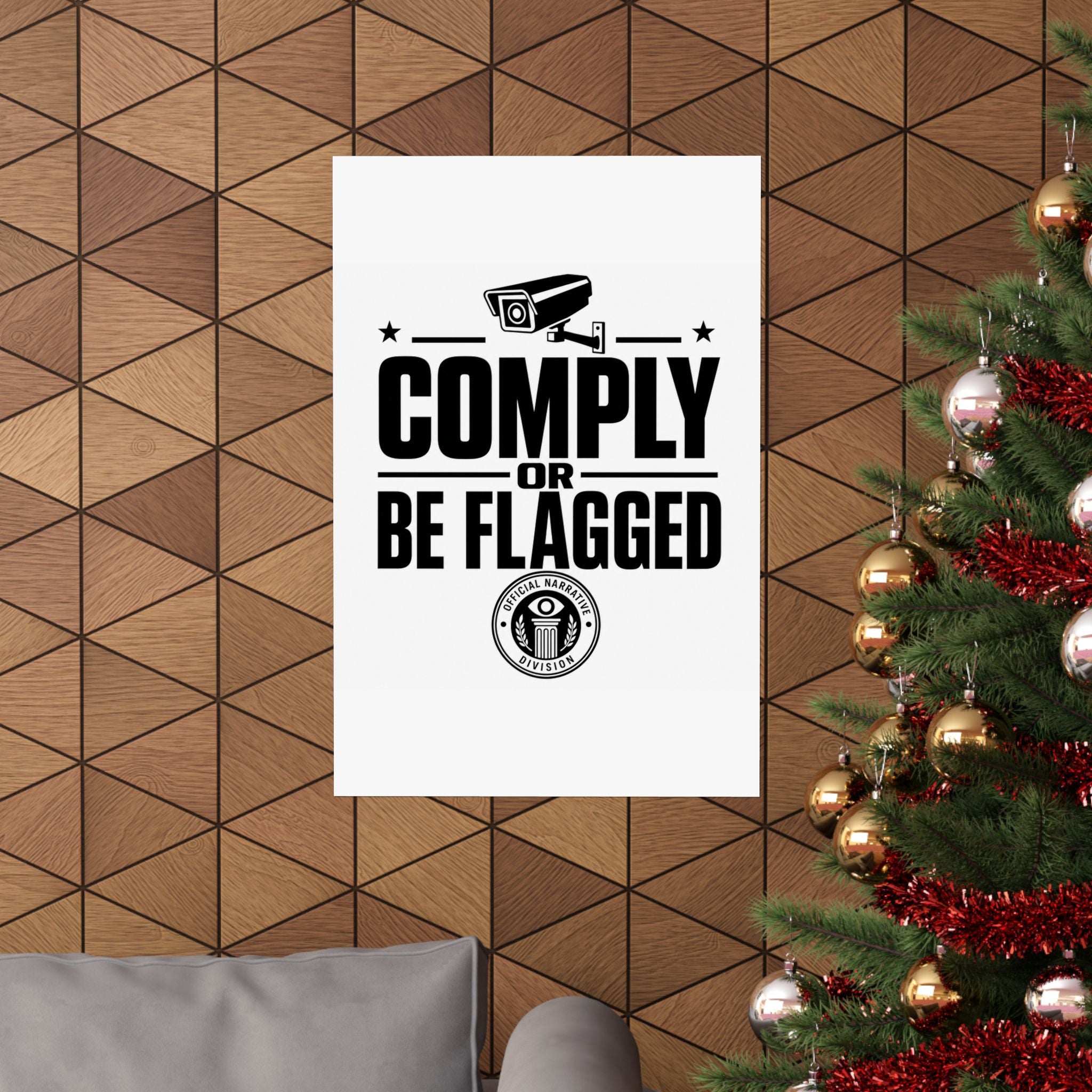 COMPLY OR BE FLAGGED - Official Narrative Div Poster